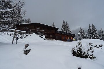 Pleisenhütte im Winter